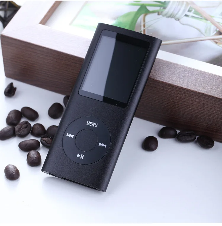 BGreen мини тонкий металлический чехол MP3 плеер с ЖК экраном fm радио Микрофон