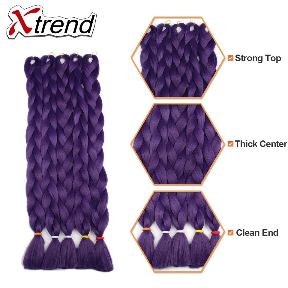 Xtrend 5 шт. синтетическое плетение волос &quotканеколон&quot для наращивания 82 дюймов