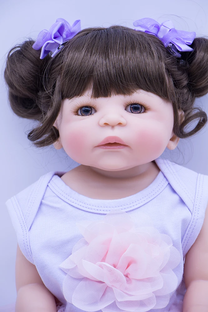 Высокое качество силикона Bebe Reborn Девочка Кукла 22 &quotмилый для новорожденных