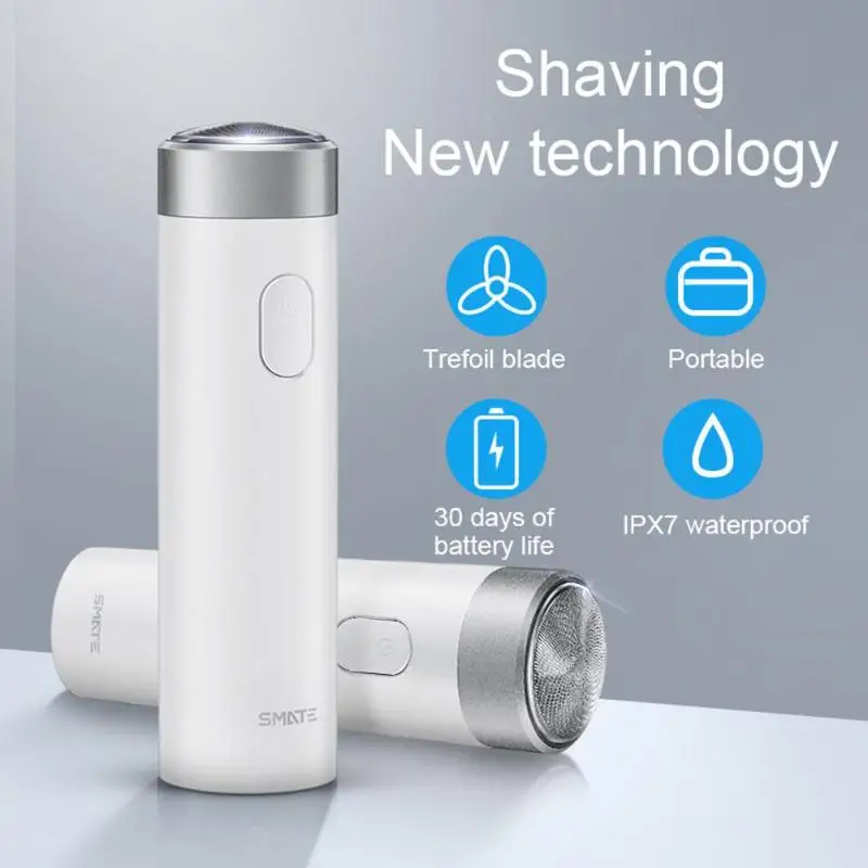 Xiaomi Smate турбинная бритва электробритва Мужская перезаряжаемая триммер для бороды электрическая бритва с индикатором зарядки