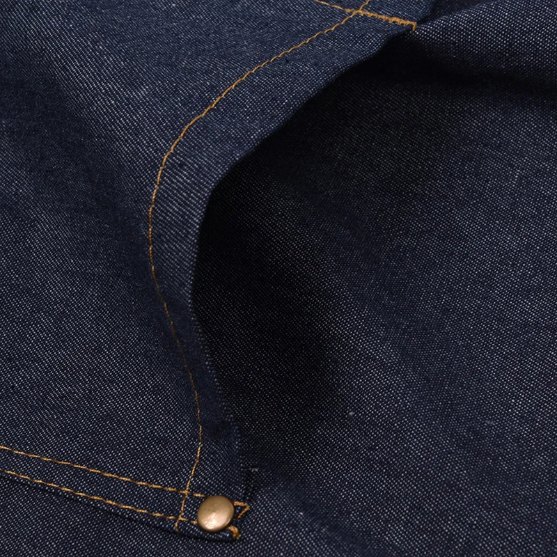 Новинка 2019 простые синие джинсы для взрослых унисекс женские фартуки мужчин и