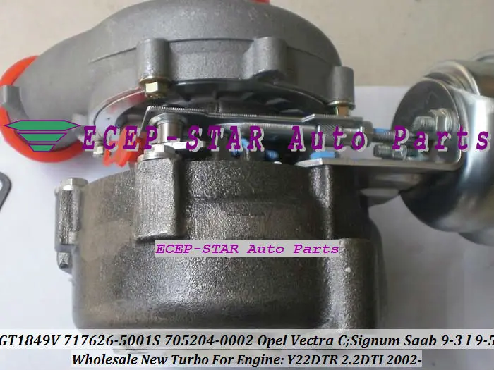 Турбокомпрессор GT1849V 717626 717626-5001S 705204-0001 для Opel Vectra Zafira Astra Signum SAAB 9-3 9-5 9 3 5 Y22DTR 2.2L