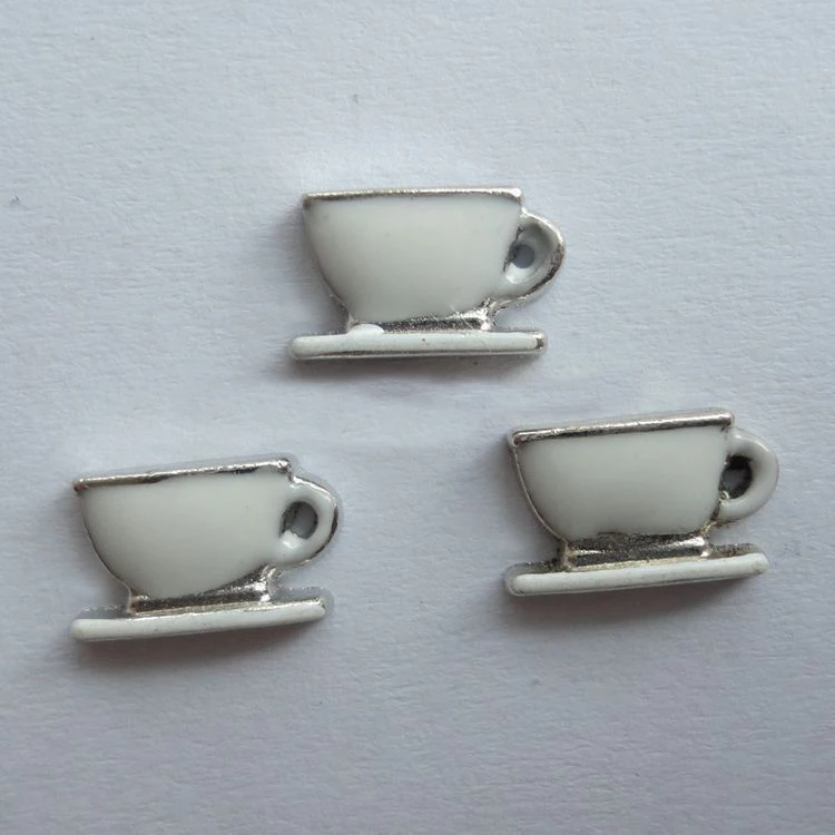 20 шт./лот новый дизайн белая чашка Плавающие Подвески с памятью|memory charms|designer