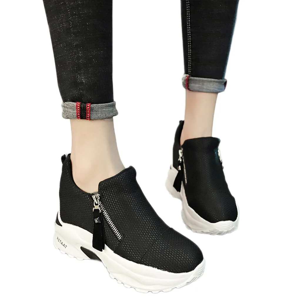 Обувь; женские кроссовки; Цвет Черный; женская повседневная обувь на платформе; коллекция года; сезон весна; женская обувь; летние кроссовки; туфли-лодочки с закрытым носком; коллекция года; сезон весна