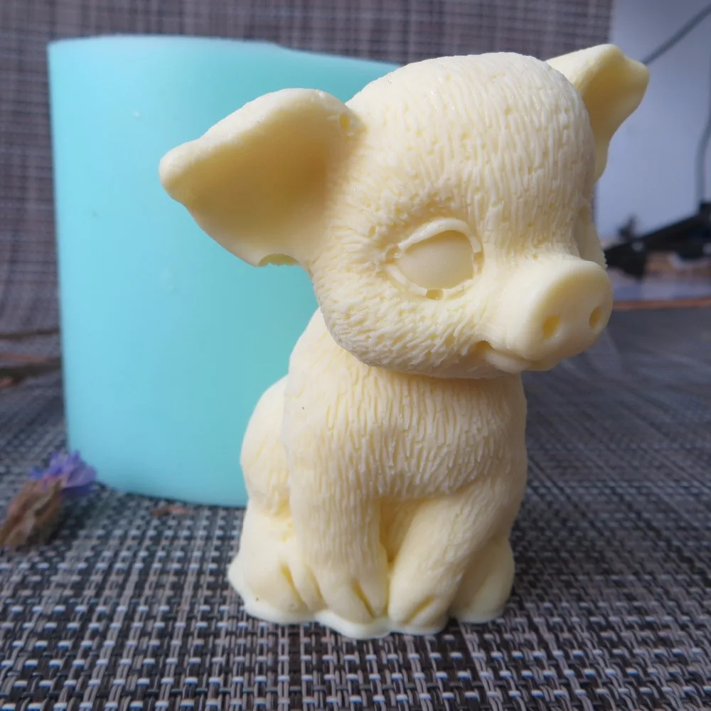 Симпатичные 3d свиньи силиконовые формы помадка плесень шоколадный мусс торт формы свеча Арома камень силиконовые формы полимерные глиняные формы