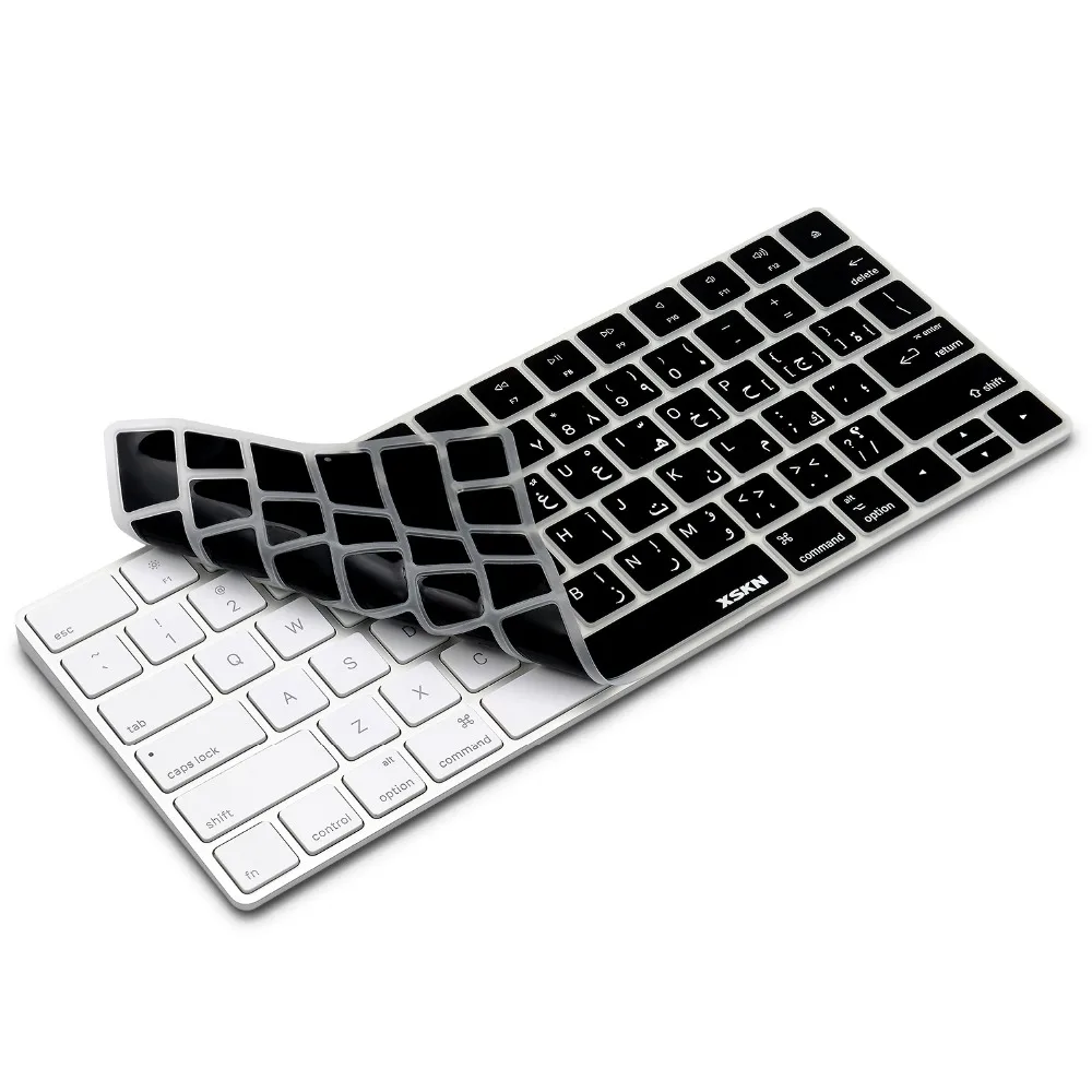 XSKN Arabic Magic Keyboard Cover for Apple Wireless (2015 Released) Black Silicone Skin | Компьютеры и офис