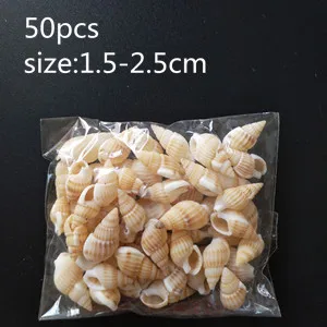 6 style 50pcs HappyKiss 1 набор смешанных ракушек для аквариума, морских декораций, натуральные мини-раковины для средиземноморья - Цвет: 6 style 50pcs