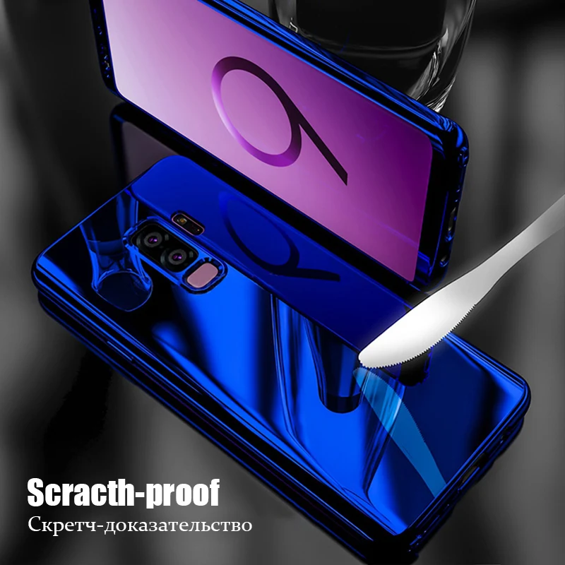 360 Plating Mirror Hard PC Phone Cases For Samsung Galaxy A5 A7 J5 J7 2017 Full Cover S8 S9 Plus Note 8 S7 Edge Case |