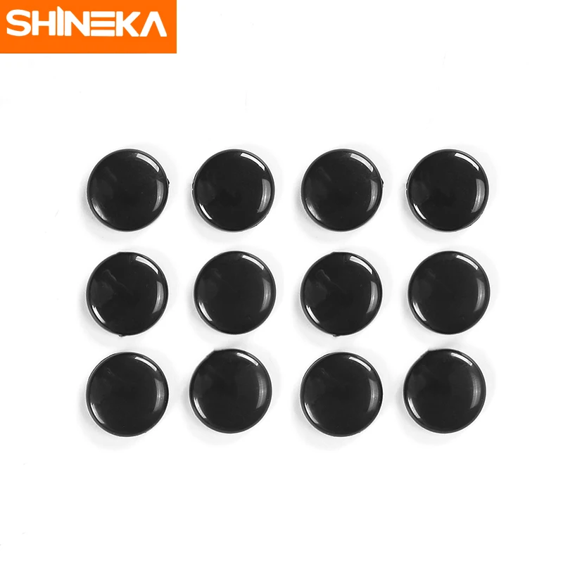SHINEKA ABS Авто интерьерный дверной замок винт декоративная защита крышка наклейки на крышки для Ford Mustang Up автостайлинг