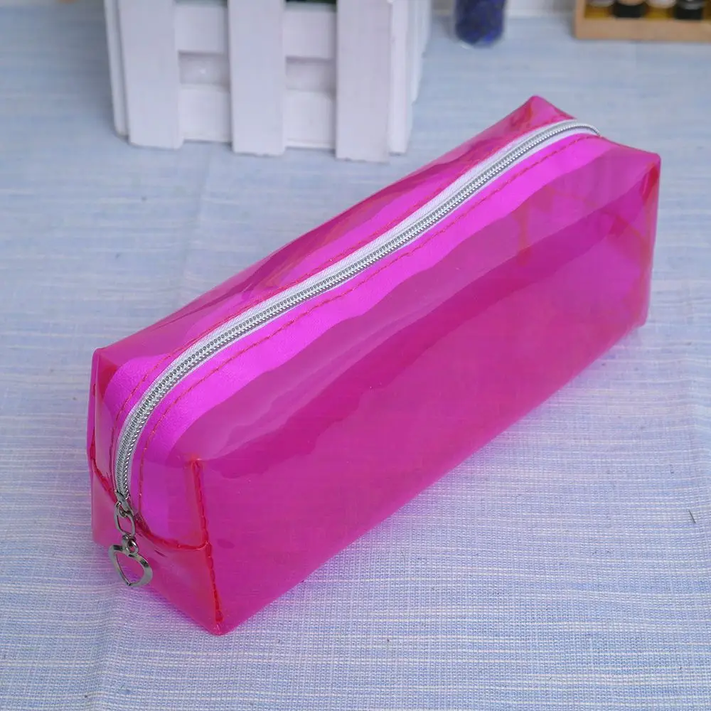 Узкие яркого цвета прозрачные пеналы для школьниц Kawaii lapis escolar astuccio scuola pencilcase