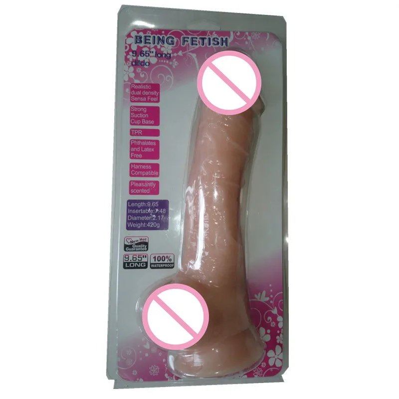 Реалистичный огромный фаллоимитатор гибкий Пенис с сильной присоской большого