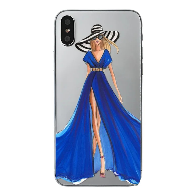 Fashion Girls Moible Phone Bag For Apple iphone X Case Ultra Thin Soft TPU Lady Women Back Covers for iPhone 10 Capa Shell Cover |