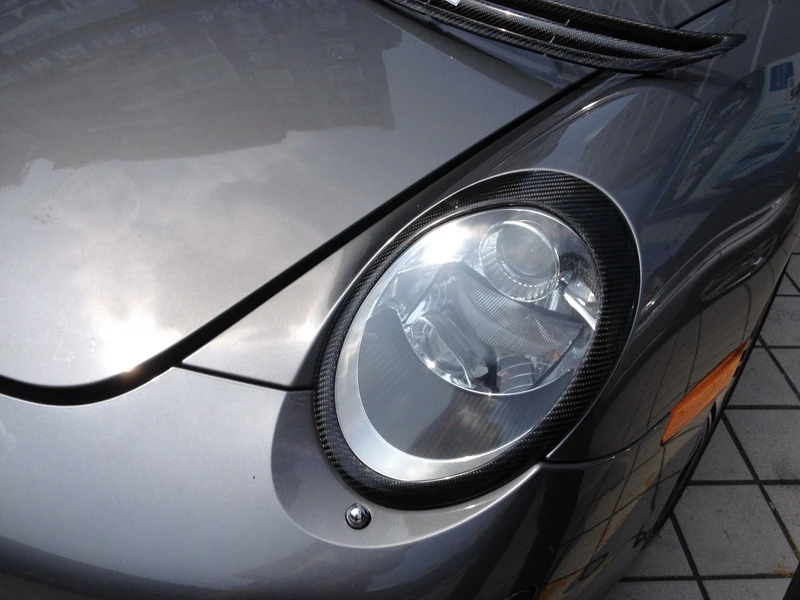 Бесплатная доставка 100% настоящие фары из углеродного волокна веки для бровей