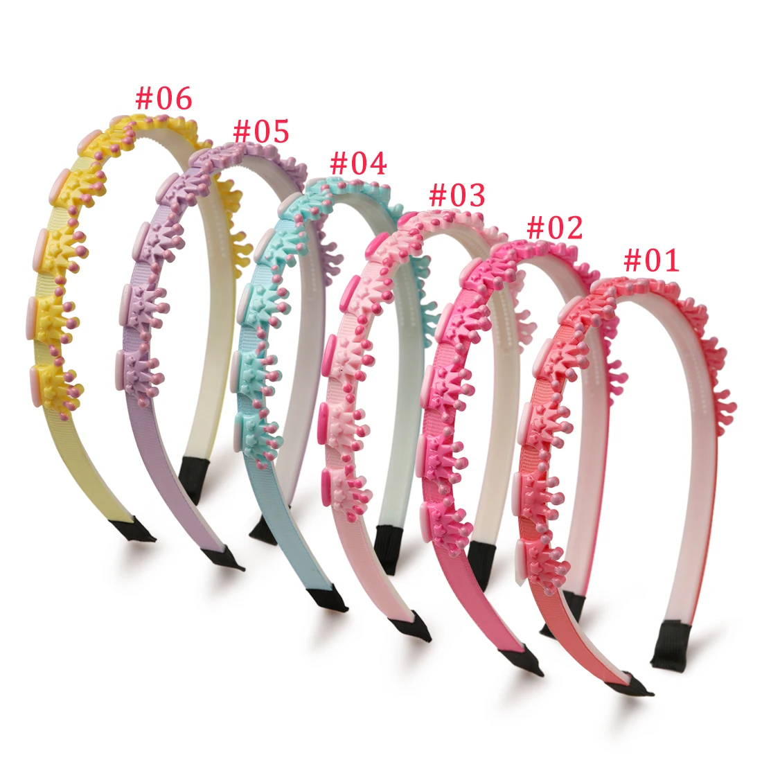 XIMA 1 шт. милый ободок для волос с короной девочек пластиковый обруч головы повязка