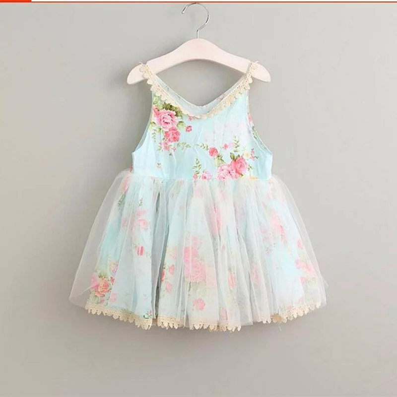 tulle floral baby bridesmaid flower girl dress fluffy ball gown birthday evening prom tutu party wedding casual children | Детская