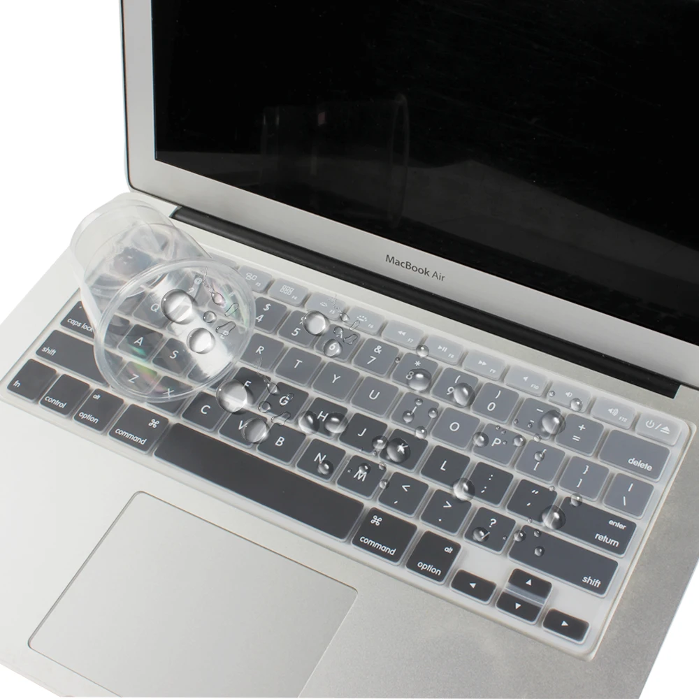 Нам введите английский письмо градиент Цвет Мягкий силиконовый чехол для Macbook Air