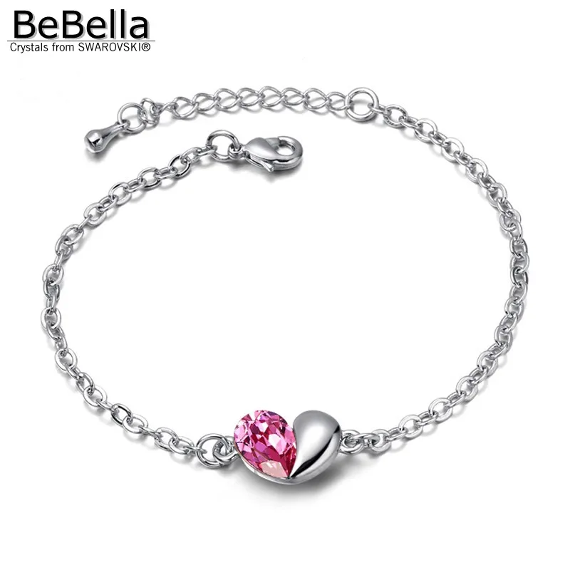 Женский браслет-цепочка BeBella браслет с кристаллами Swarovski ювелирное изделие для