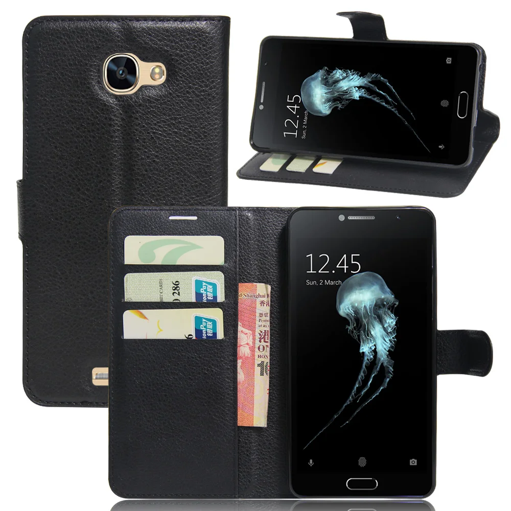 2017 бумажник из искусственной кожи Винтажный чехол для Alcate Flash Plus 2 откидной Чехол