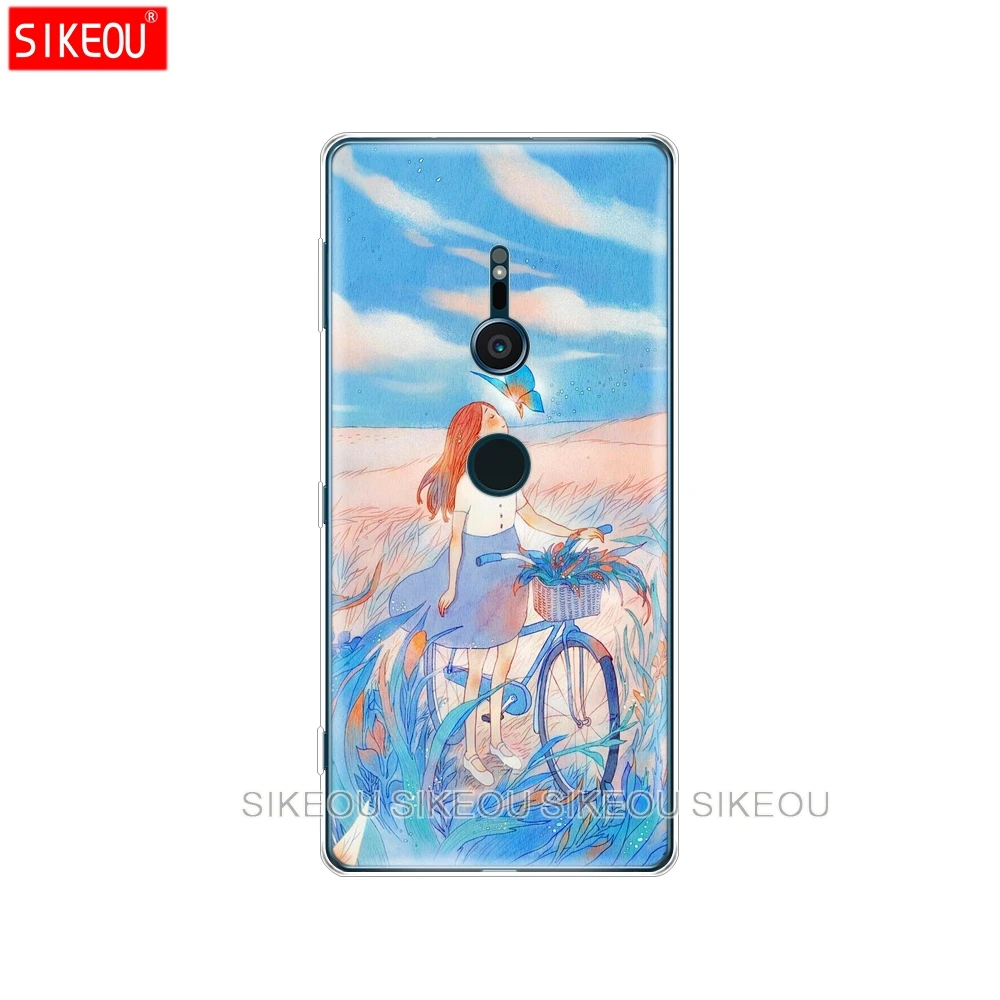 Силиконовый чехол для телефона sony xperia XA1 XA2 ULTRA PLUS L1 L2 XZ1 XZ2 compact XZ PREMIUM красивые цветы