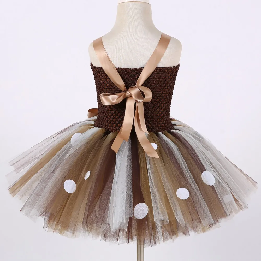 Baby Toddler Girl Birthday Party Dress Autumn Christmas Suit Halloween Cute Deer Animal Costume Set Tutu | Детская одежда и обувь