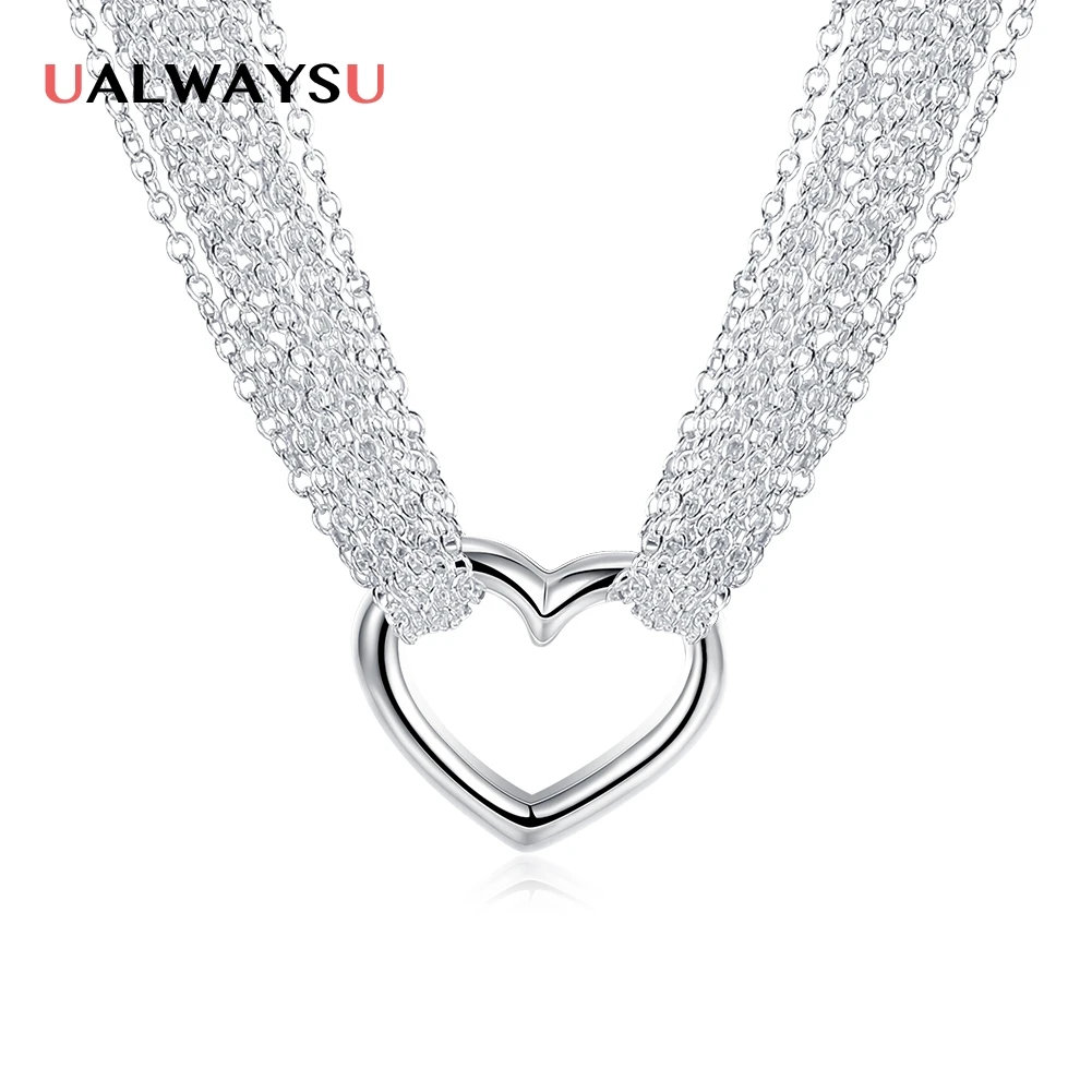 N028 Оптовая Продажа Модные с серебряным покрытием Fine Jewelry цепи ожерелье леди