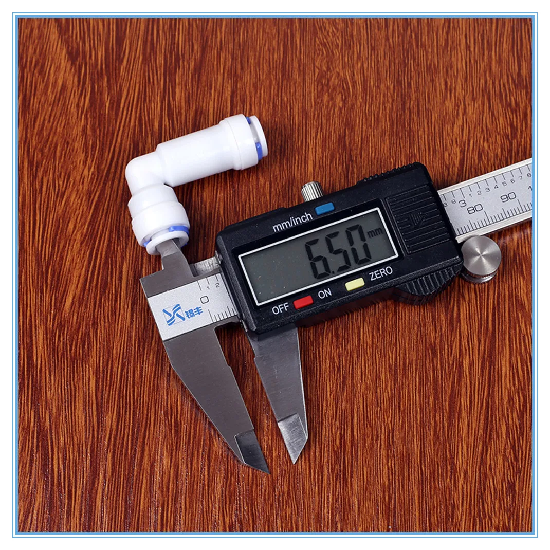 5PCS1/4 &quot 1/4&quot OD труба PE фитинг шланг колено без обратного клапана быстрый
