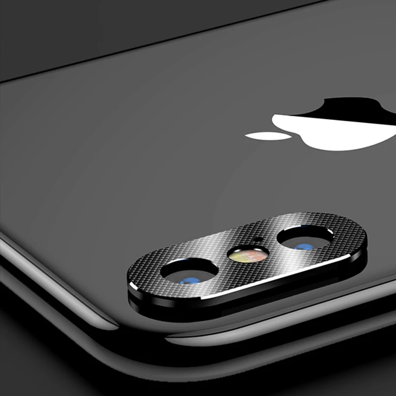 Металлическая защита объектива камеры для iPhone X XR Защита от царапин Xs 360 полная