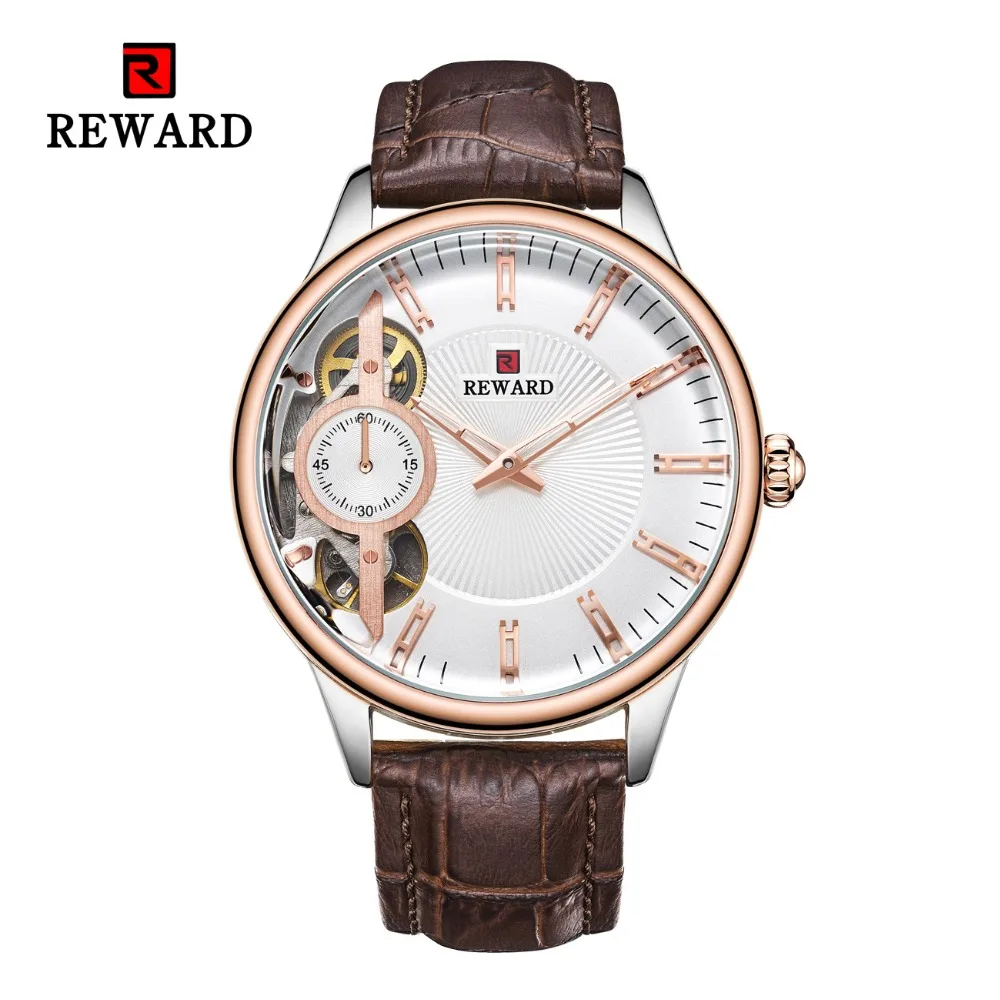 

Награда военные деловые мужские часы высшего качества Роскошные автоматические механические часы из натуральной кожи часы JD-RD63091M