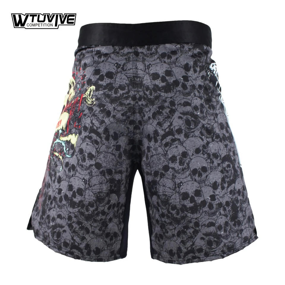 ММА Шорты Мужские Бокс, кикбоксинг шорты Fightwear ММА кикбоксинг Бои Шорты Топ черный тигр Муай Тай одежда для бокса