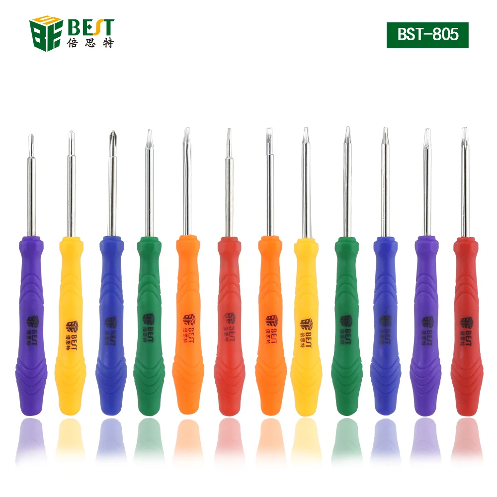 Отвертки 12 шт. T2 T3 T4 T5 T6 Torx Phillps 2,0 щелевые Pentalobe 0,8 отвертка набор открывающий инструмент для сотового шуруповерт