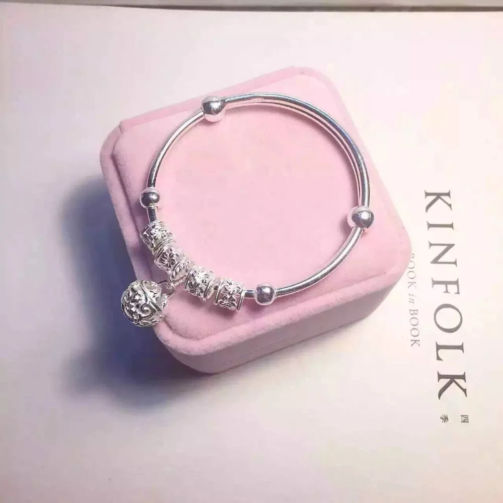 

2018 Sale Hot Sale Ball Bangle Sterling Palace Bell Handmade Bracelet ,sterling Jewelry Birthday Christmas Gift Free Shipping