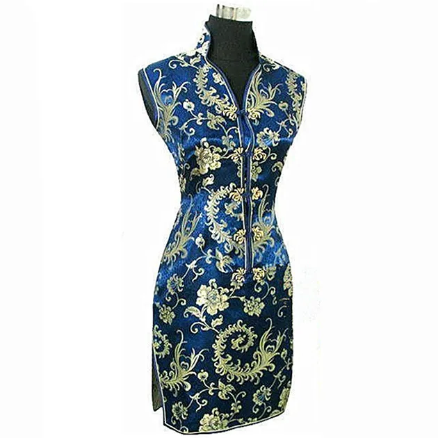 Женское атласное платье черное красное традиционное китайское s M ujer Чонсам с