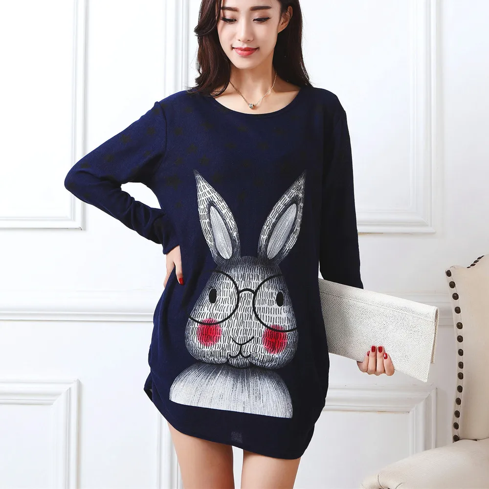 2018 осенне-зимние модные женские платья с длинными рукавами больших размеров