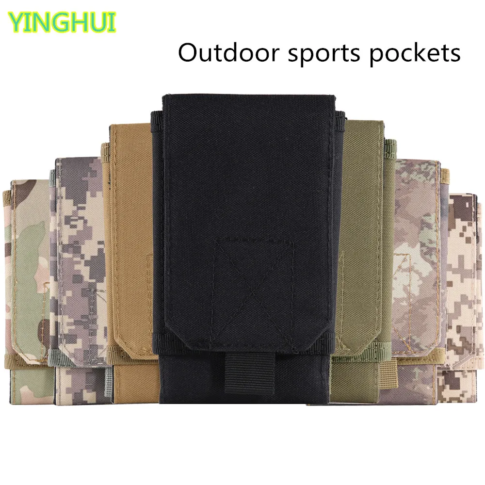 Уличная универсальная камуфляжная сумка для телефона спортивная с ремнем на