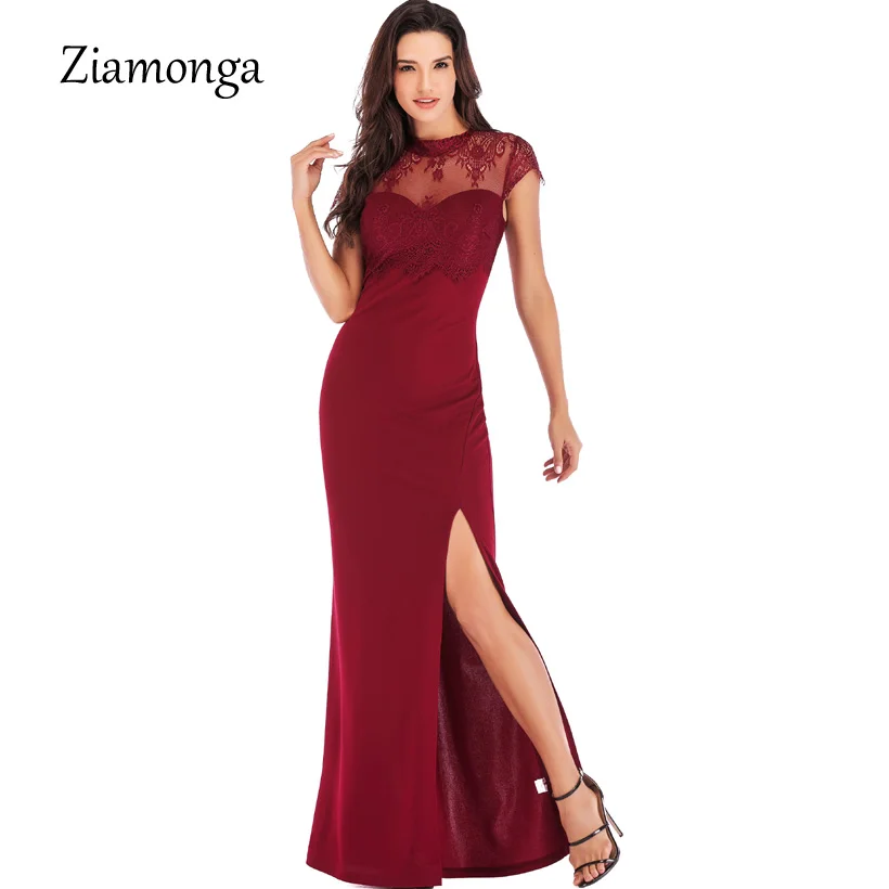 Ziamonga Vestidos Verano 2018 летнее платье для женщин свадьбы с вечерние круглым вырезом