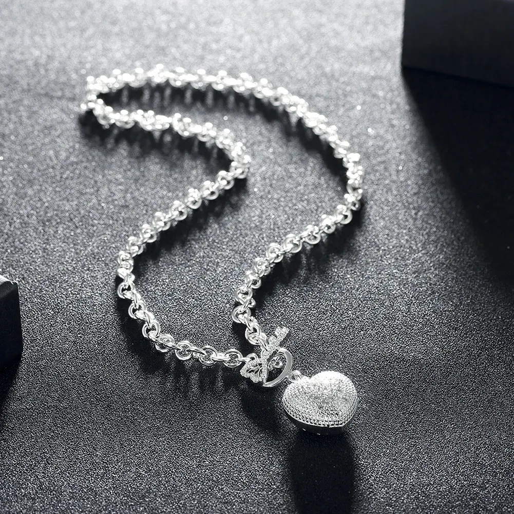 Сердце замок sautoirs kette ожерелья и кулоны colgante женщин Баян мужской en argent с