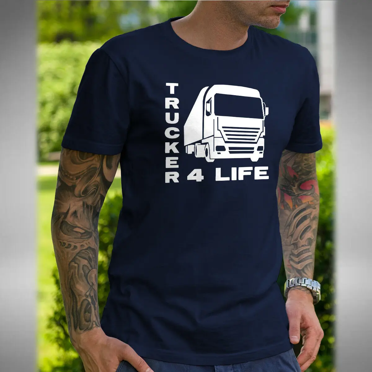 Мужская забавная футболка V8 Truck Driver Man Trucker футболки для водителя грузовика