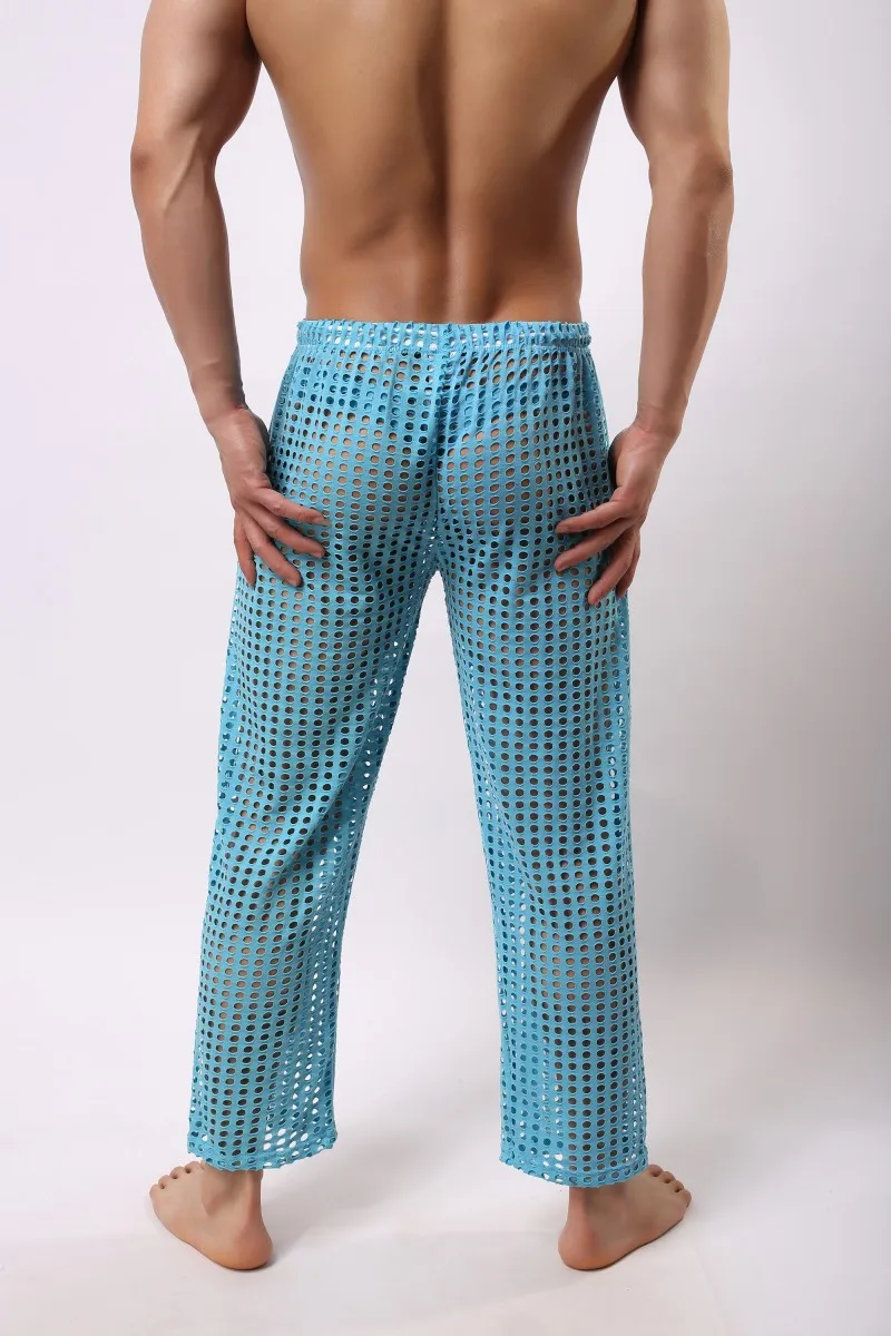 Мужская пижама прозрачная Мужская сексуальная пижама Повседневная lounge pijama hombre открытая Сексуальная мужская s тонкая Пижама celos pigiama uomo