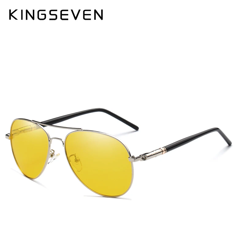 KINGSEVEN, мужские очки для водителей, очки ночного видения, антибликовые солнцезащитные очки, мужские поляризованные солнцезащитные очки для вождения, Ретро стиль, Gafas De Sol