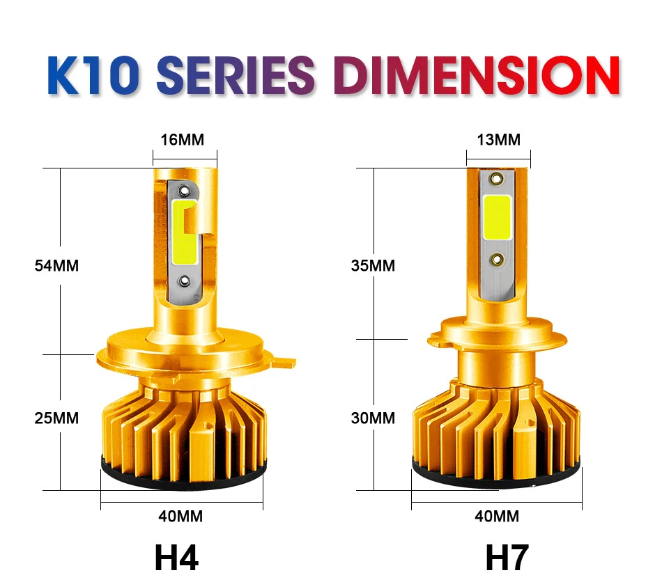 CARLitek мини H7 Led Canbus H4 турбо автомобиль лампочка для передних фар лампа H 11 Led H1 HB4 HB3 н7 H8 H3 противотуманная фара 4300 K 6000 K