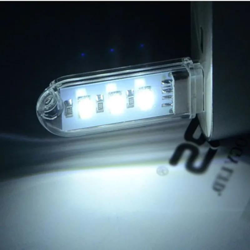 1 шт. мини USB светодиодные лампы для книг Ночная лампа 3 LED портативные шатра ПК