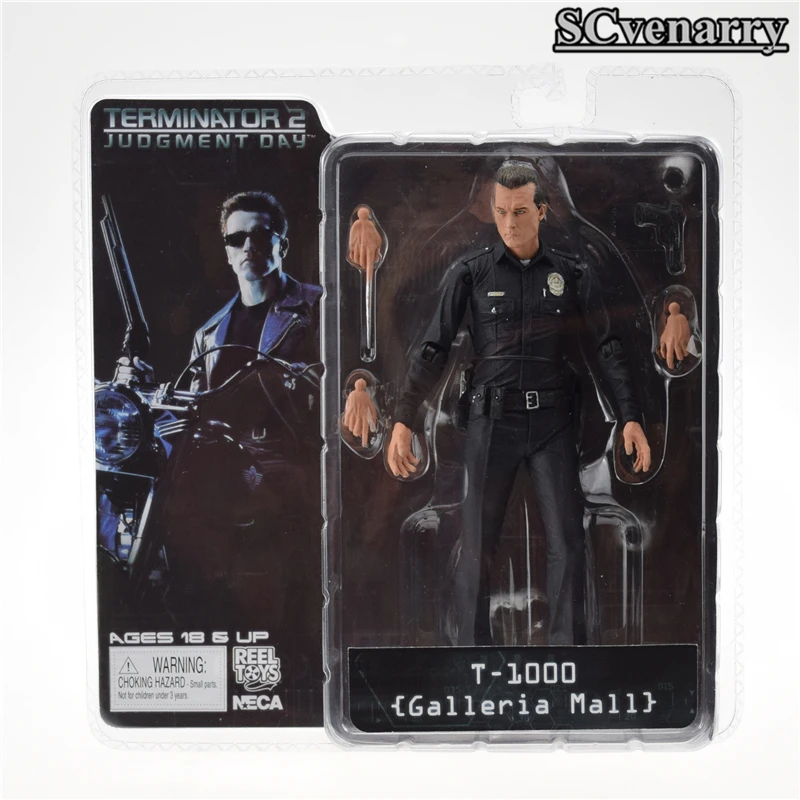 NECA The Terminator 2 экшн фигурка T 1000 игрушка 7 дюймов 18 см модель игрушки|figure toy|model toyterminator