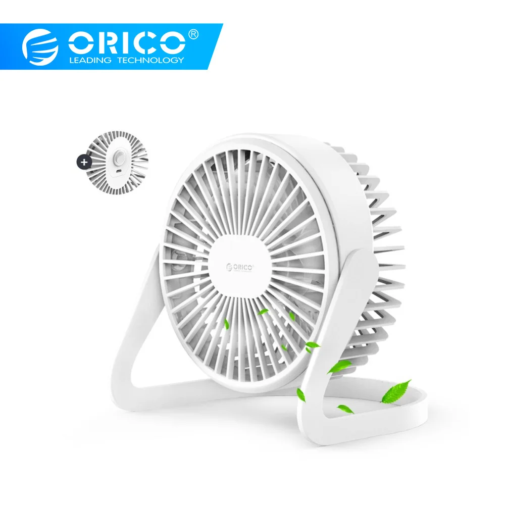 Фото ORICO мини USB вентилятор Регулируемый угол настольный Вентилятор охлаждения с