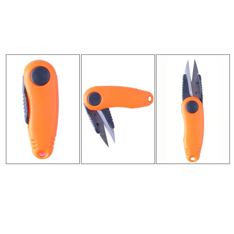 Stainless Steel Fish Use Scissors Carp Accessories Folding Fishing Line Cut Clipper Fishing cutting Scissor Tackle Box Tool