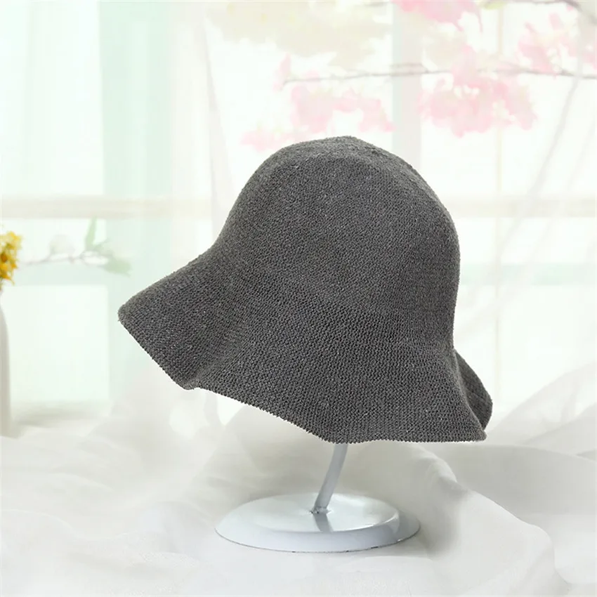 Лето Весна 2018 Роскошная ИМИТИРОВАННАЯ шерстяная шляпа Женская мода Sunhat рыбак
