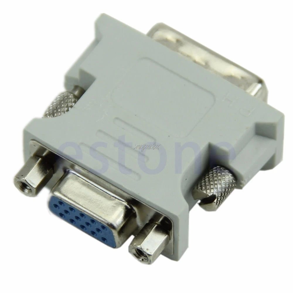 Адаптер VGA 15 Pin для ноутбука Женский адаптер 24 + 1 pin Male конвертер ЖК дисплея Прямая