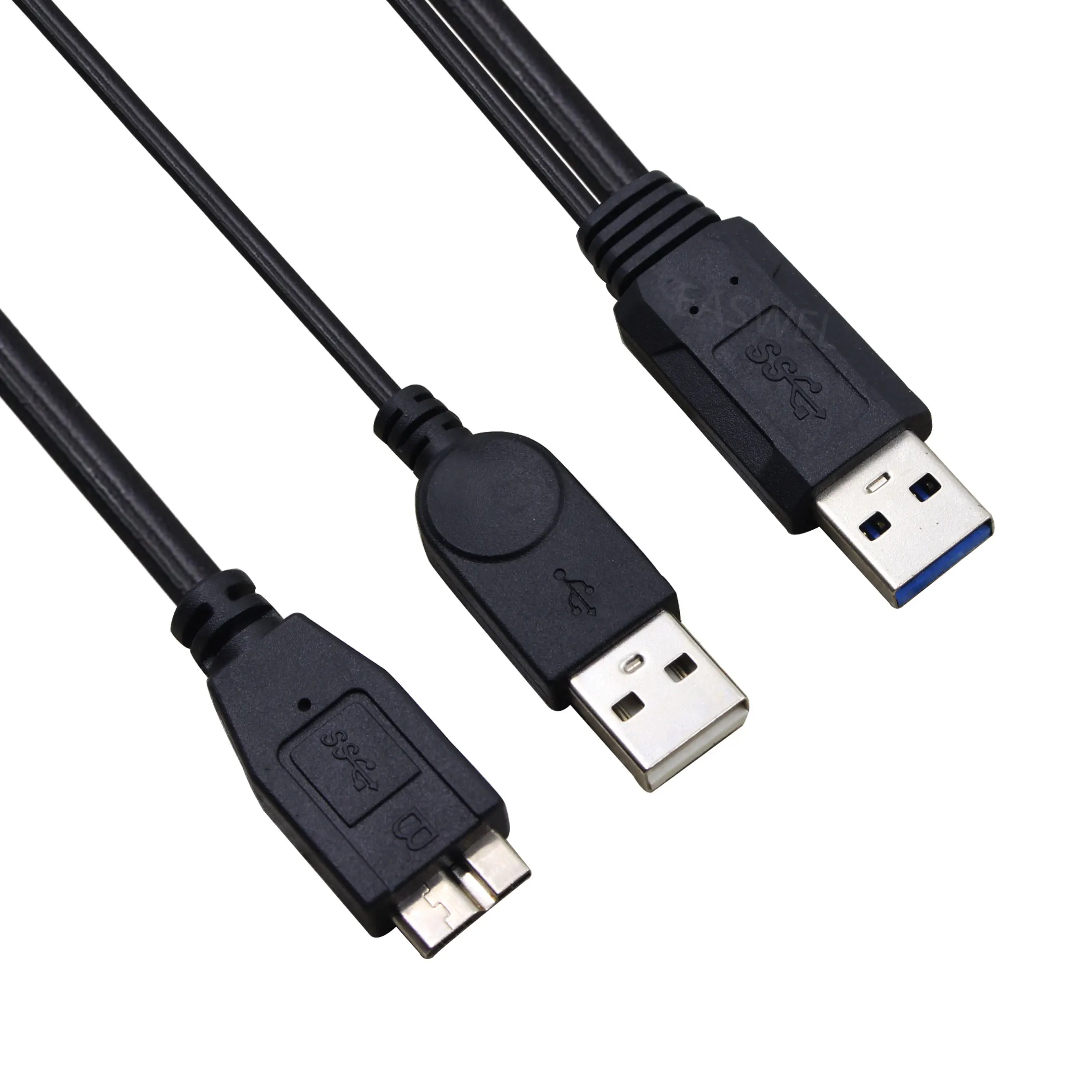 Dual USB 3.0 M to Y Cable for LaCie Rugged Triple 500GB 301982 301983 1TB 301984 Maxtor External Hard Drive Disk | Электроника