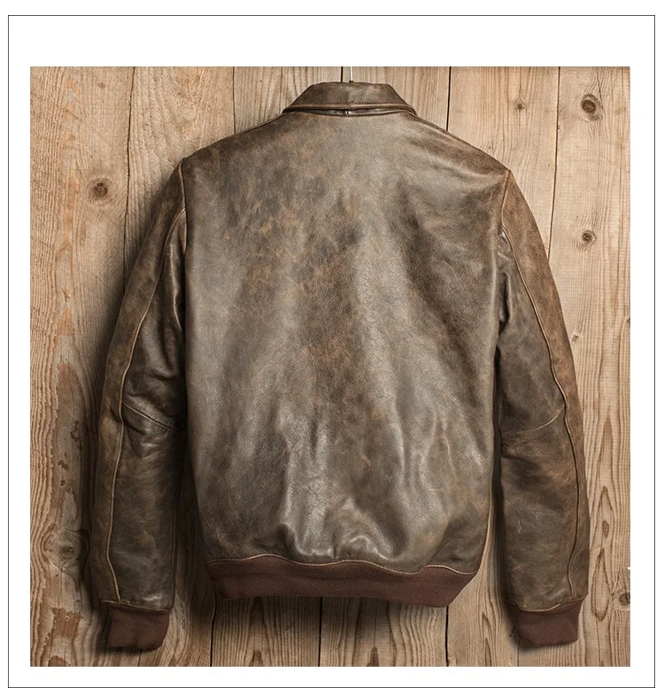 Free shipping,quality Brand men genuine leather Jackets,classic A2 vintage cowhide jacket,quality.sales man,sales