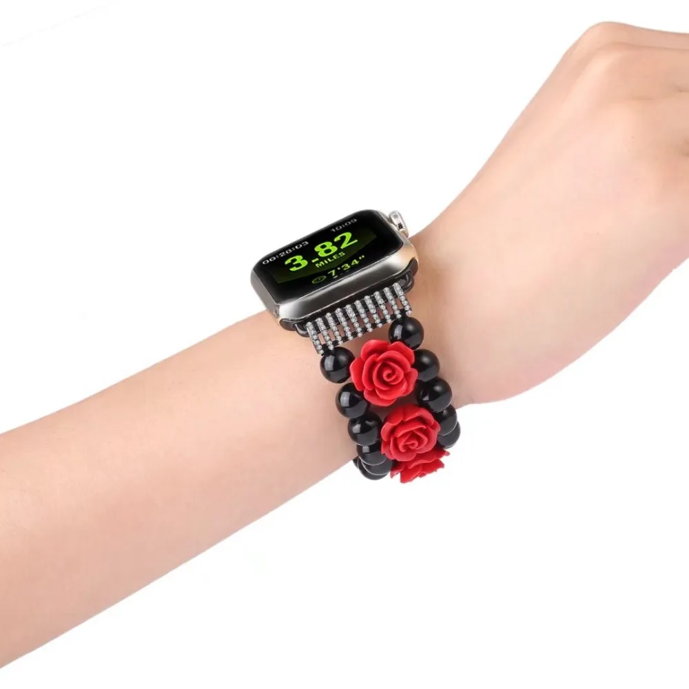 Женский браслет для часов Apple iWatch Series 4 Band роскошный женский ремешок ювелирные