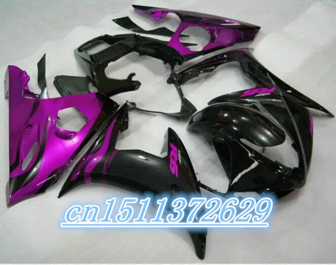 

Фиолетовая черная обтекатель для Φ 03-05 YZF R6 03 04 05 YZFR6 R6 2003-2005 2003 2004